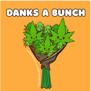 Photograph of product: Greeting Card with Doob Tube - Thank you "Danks"