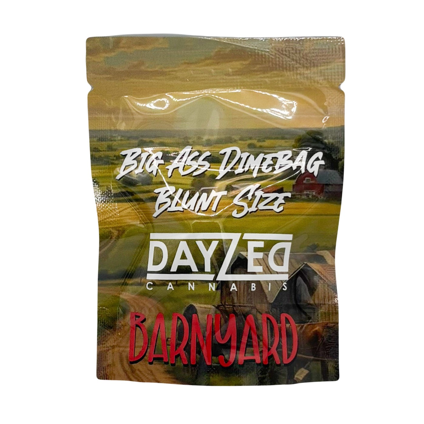 Photograph of product: Dayzed - Barn Yard High Test - Dime Bag - Flower - - 1.2g
