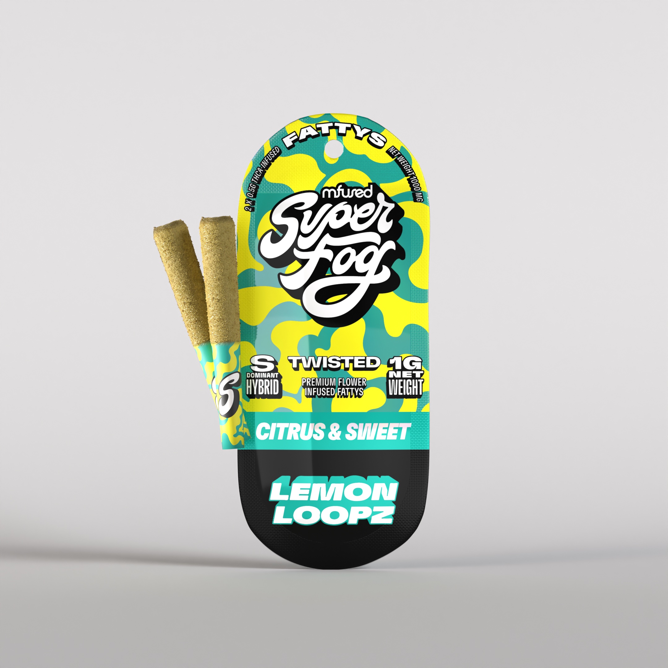 Photograph of Product: Lemon Loopz Infused Pre-Roll | 2 x 0.5g