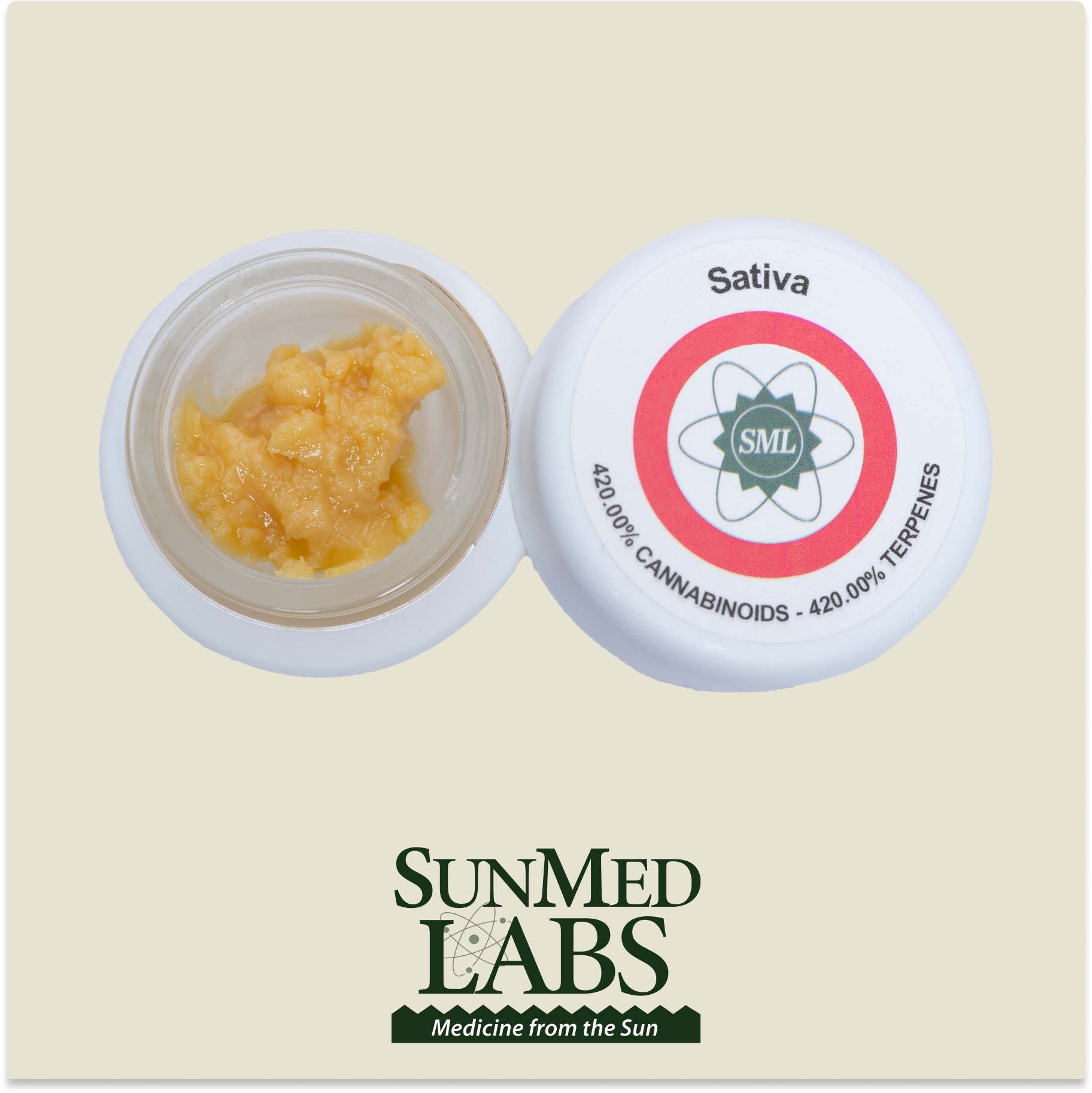 Photograph of product: MED ONLY - SunMed Labs Golden Pineapple LR Batter Baller Jar
