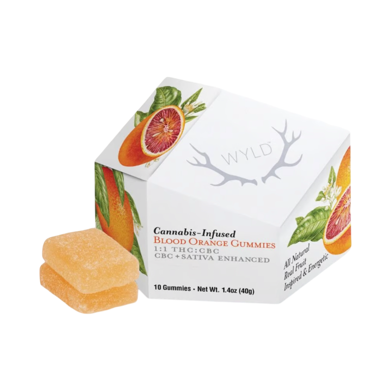 Photograph of product: Blood Orange | 100MG | 1:1 TH-oui:CBC Gummies