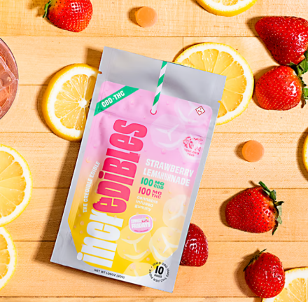 Photograph of product: 100mg - 10 Pack Edibles - Strawberry Lemahhhnade 1:1 (CBD:TH-oui) - Incredibles - Adult Use