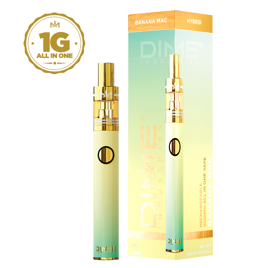 Photograph of product: Banana MAC (H) Live Resin Disposable Vape 1g