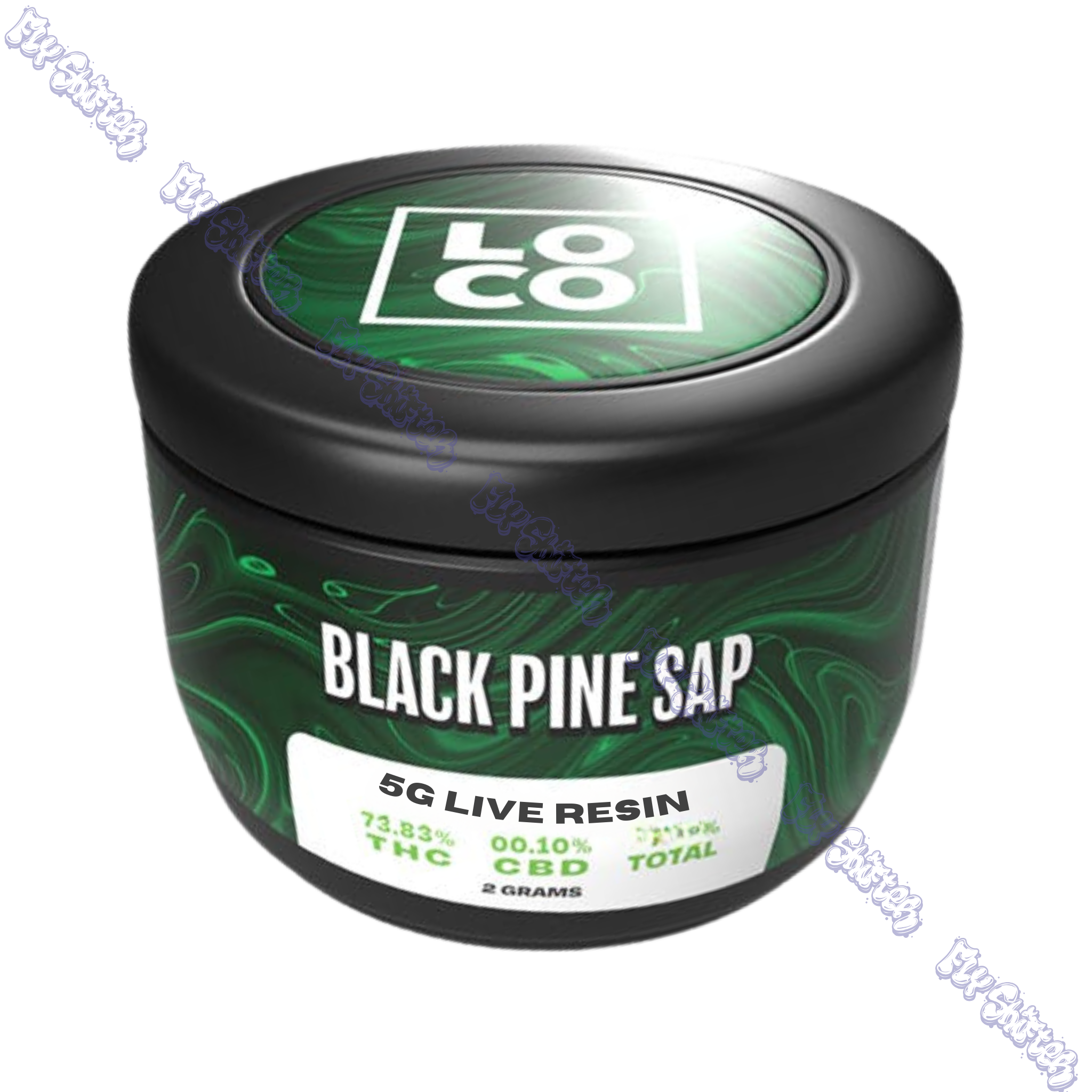 Photograph of product: Loco Black Pine Sap Live Resin 5g