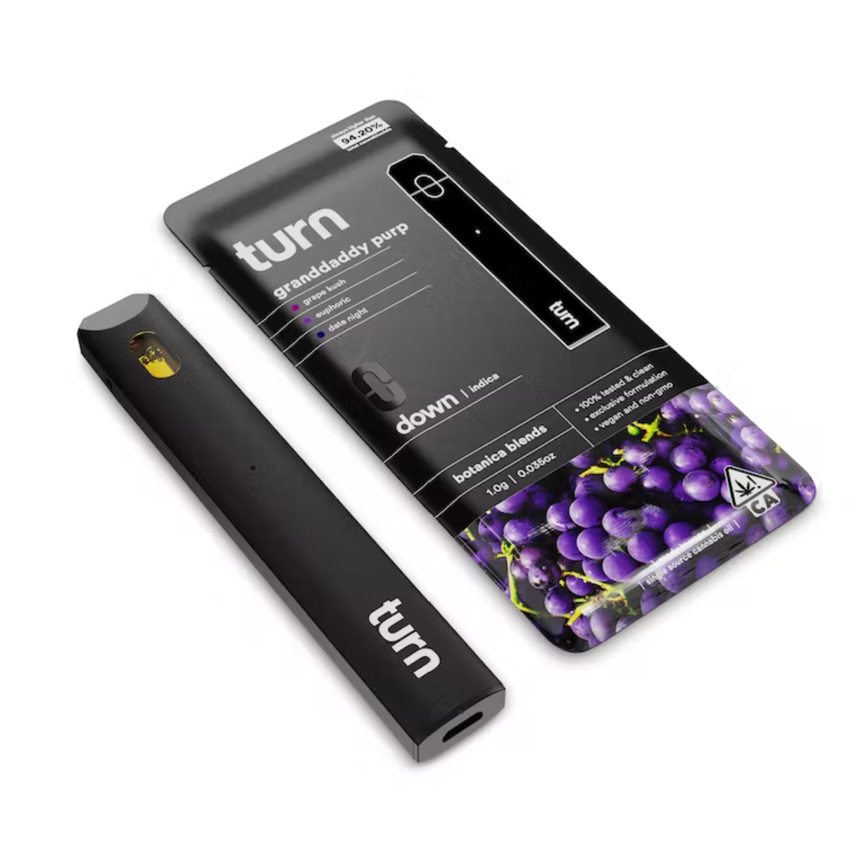 Photograph of product: Turn Down Granddaddy Purple Oui'd AIO 1g