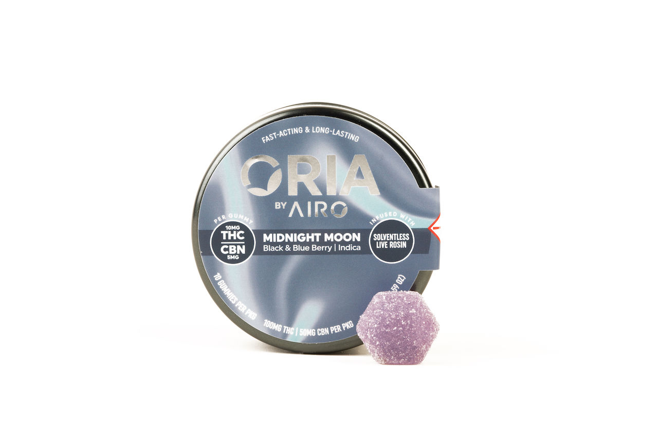 Photograph of product: Midnight Moon 2:1 Oui'd 10mg (10ct) - ORIA Gummies