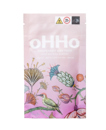 Photograph of product: Ohho | Grapefruit + Yuzu | Good Morning Gummies | 10pc | 2:5:5 TH-oui:CBG:CBD