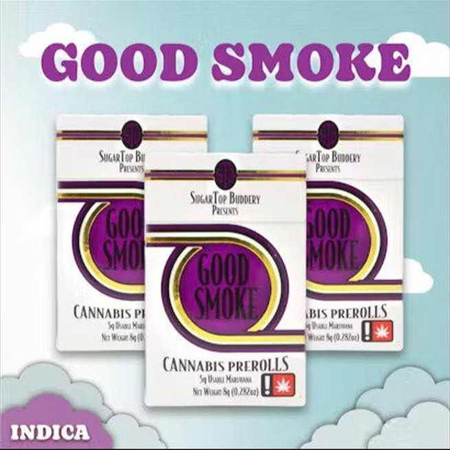 Photograph of product: Good Smoke 0.5g Pre-Roll 10-Pack -  London Pound Cake + Grape Sour Creme
