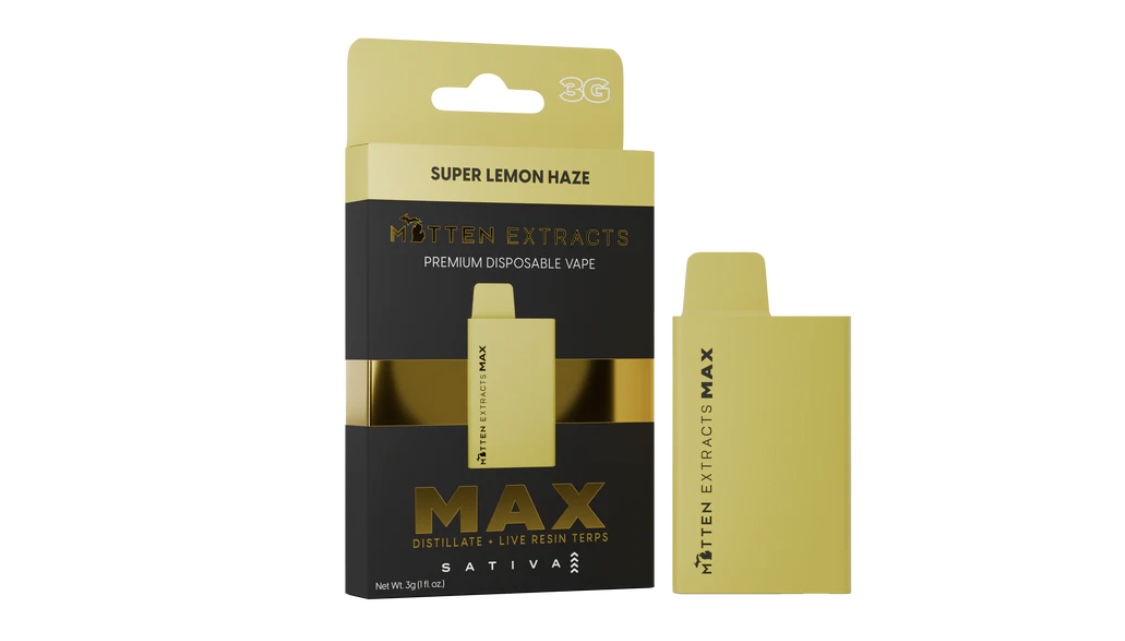 Photograph of product: AU Mitten: Super Lemon Haze (S) 3G Disposable