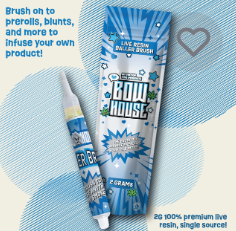 Photograph of product: Bow House | Jelly Man | Live Resin Distillate Baller Brush | 2g