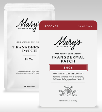 Photograph of product: TH-ouiA 20MG RECOVER TRANSDERMAL PATCH