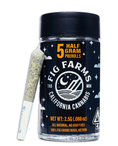 Photograph of product: Fig Farms - Preroll - Lemon Cherry Gelato - 5pk
