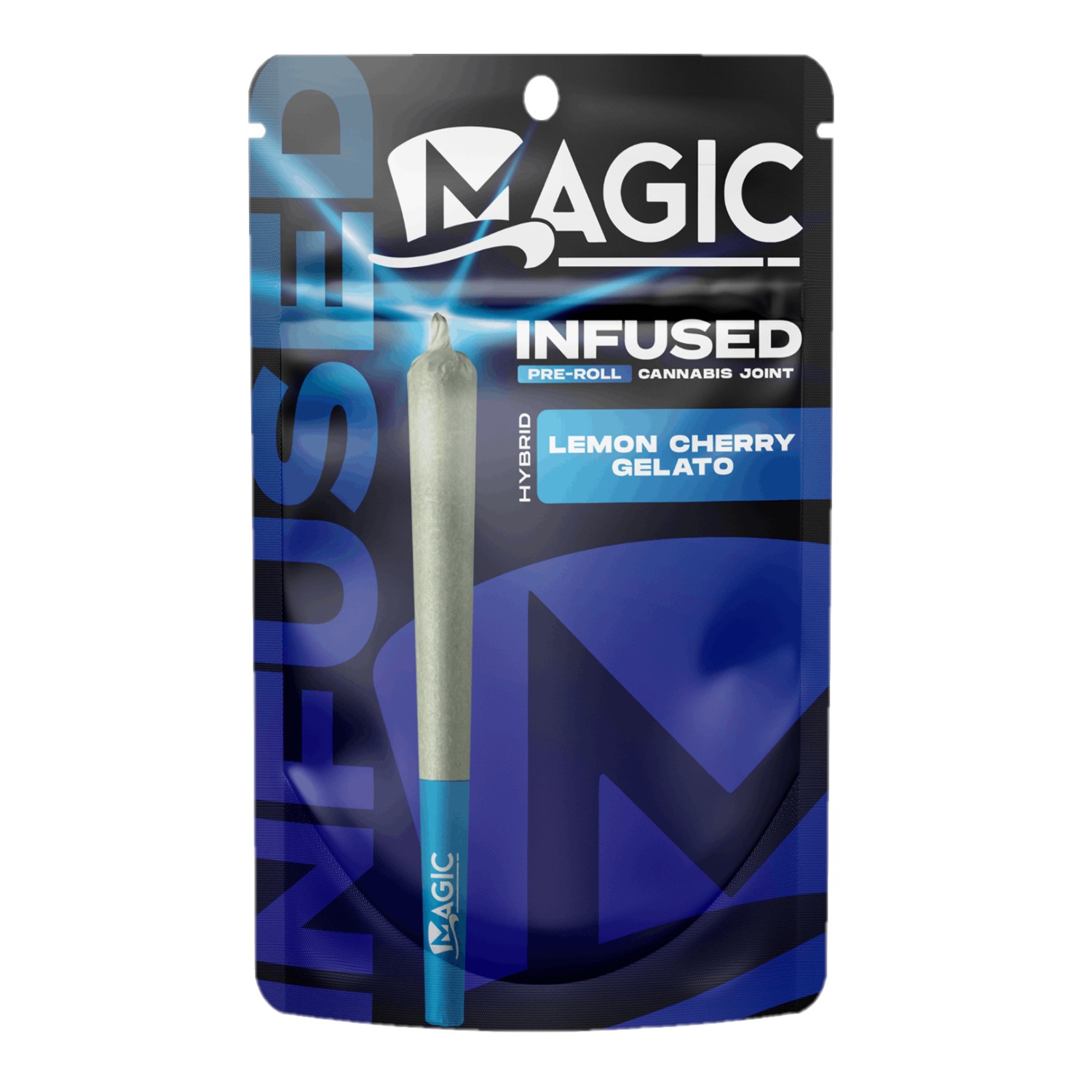 Photograph of Product: Magic Lemon Cherry Gelato Infused Preroll Rec