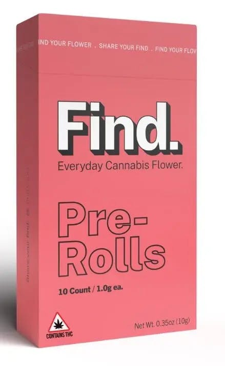 Photograph of product: Find | Ghost Frost | Pre-Roll  | 10pk