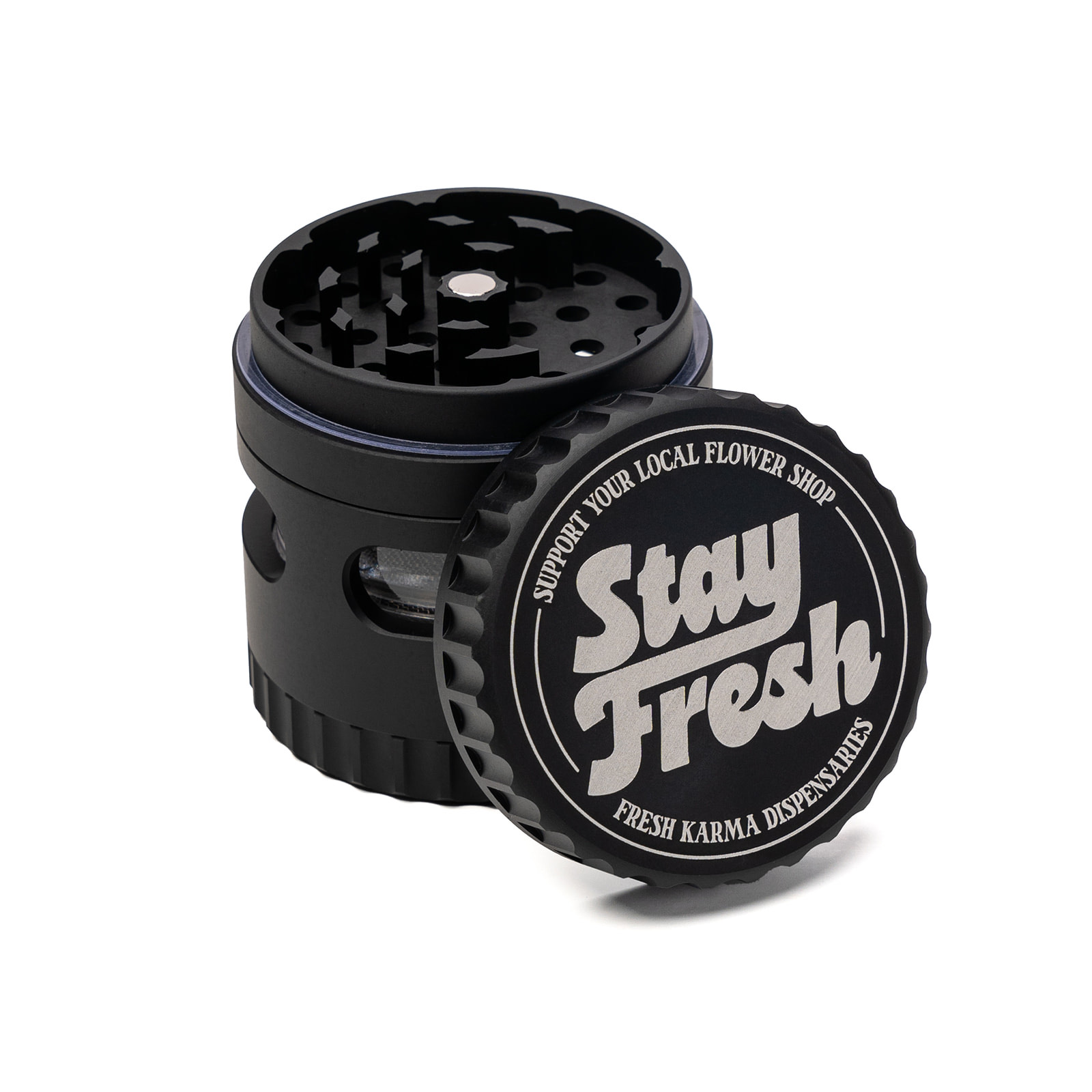 Photograph of product: FK Stay Fresh 3 Layer Metal Grinder
