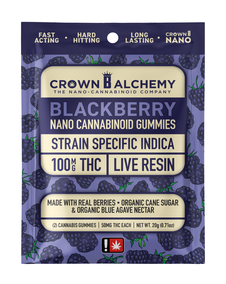 Photograph of product: Crown B Alchemy | Blackberry Single Gummy