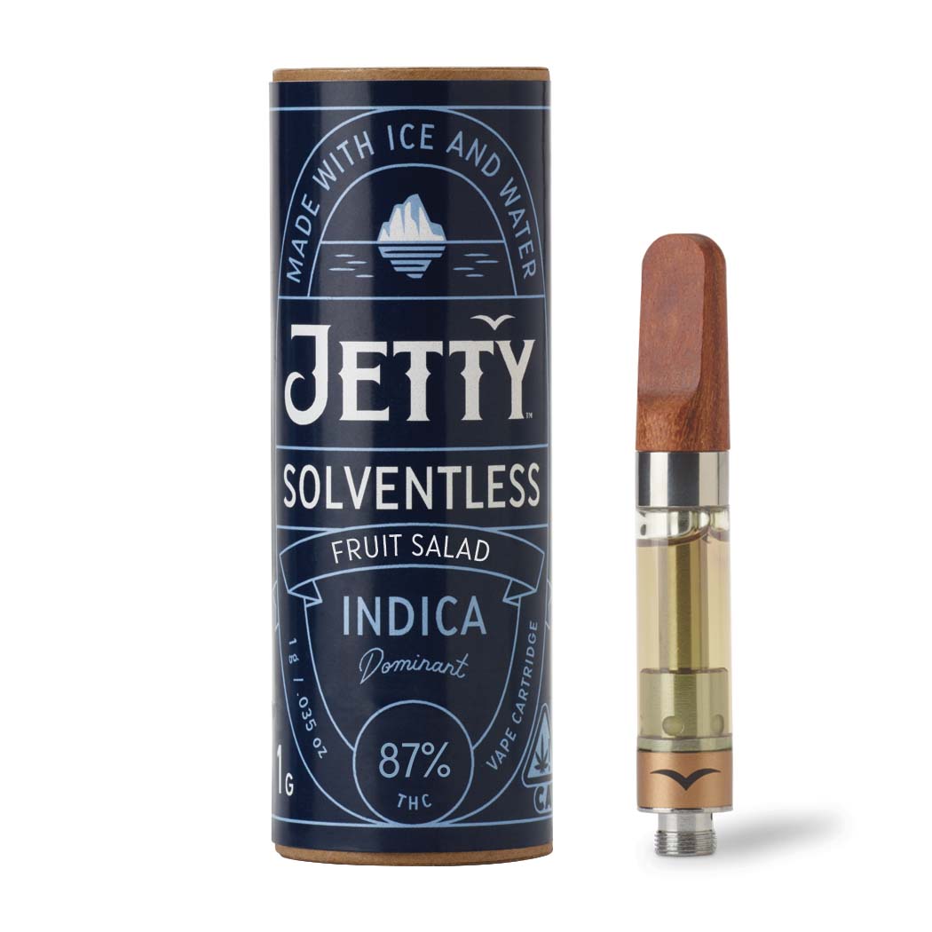 Photograph of product: Jetty Fruit Salad Solventless Vape Cartridge 1g