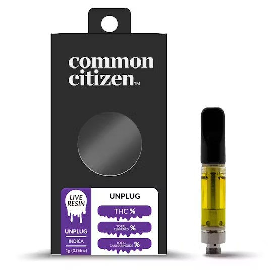 Photograph of product: Common Citizen - Banana Daddy - 1g Live Resin Cart