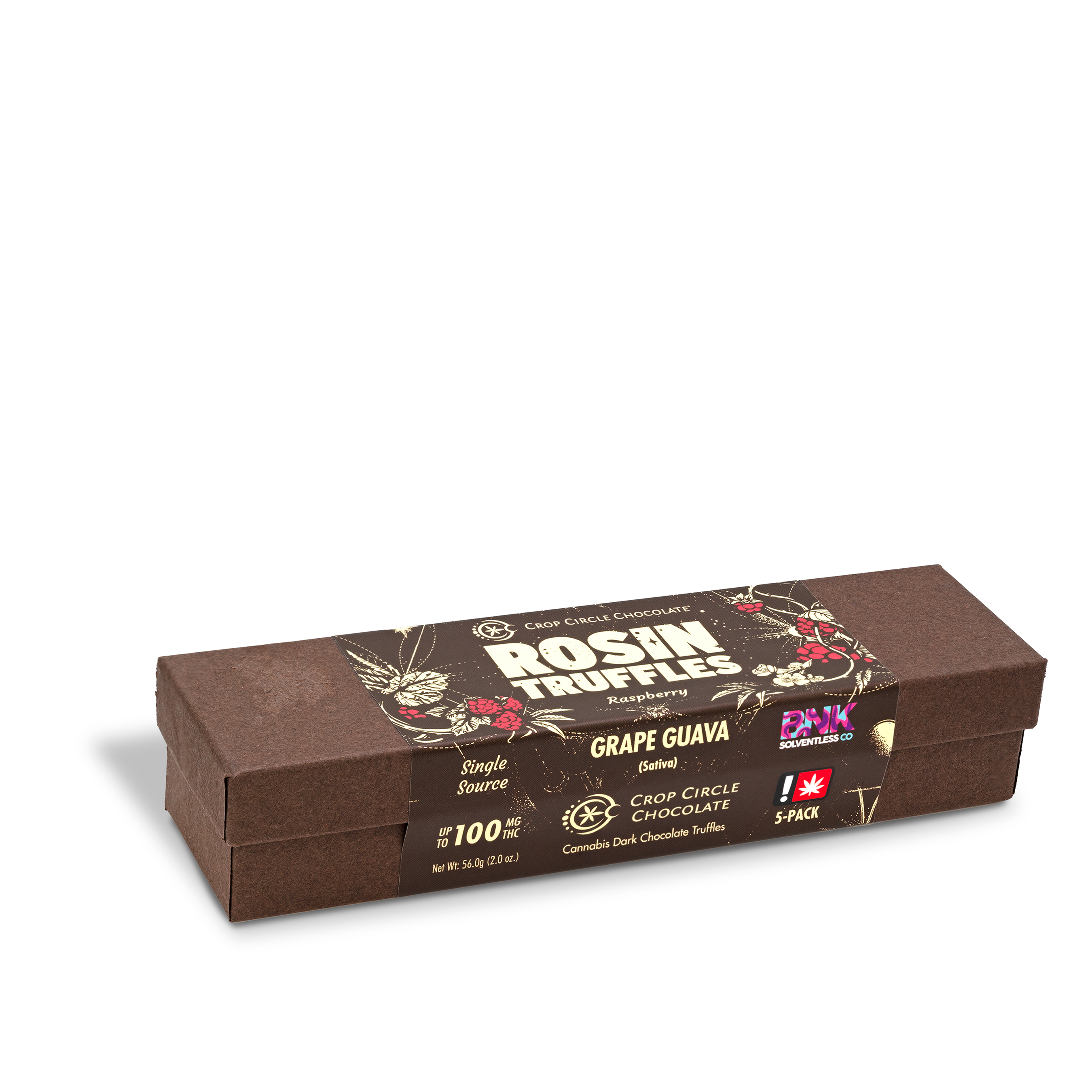 Photograph of product: Crop Circle - Raspberry Rosin Truffle 5pk - 2oz
