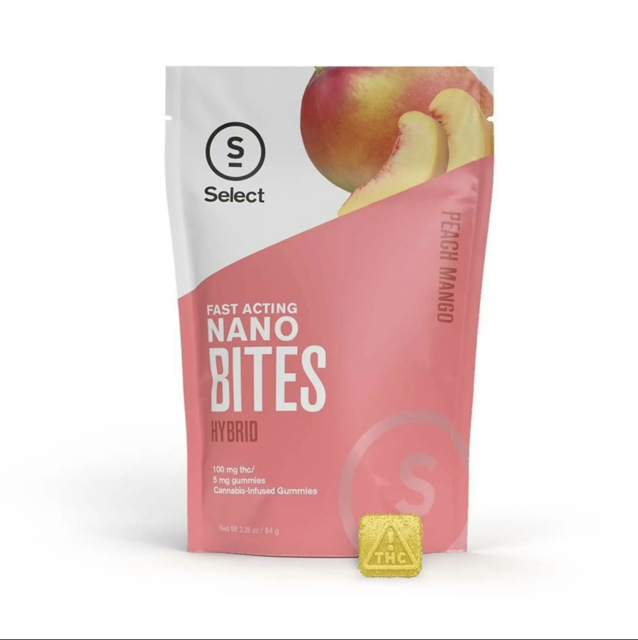 Photograph of product: Select - Fast-Acting Peach Mango Nano Bites 20pk
