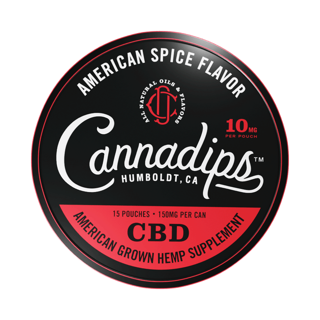 Photograph of product: Cannadips | American Spice Flavor 10mg CBD | 15 pouches