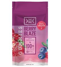 Photograph of product: Dixie Edibles Berry Blaze Oui'd 100mg