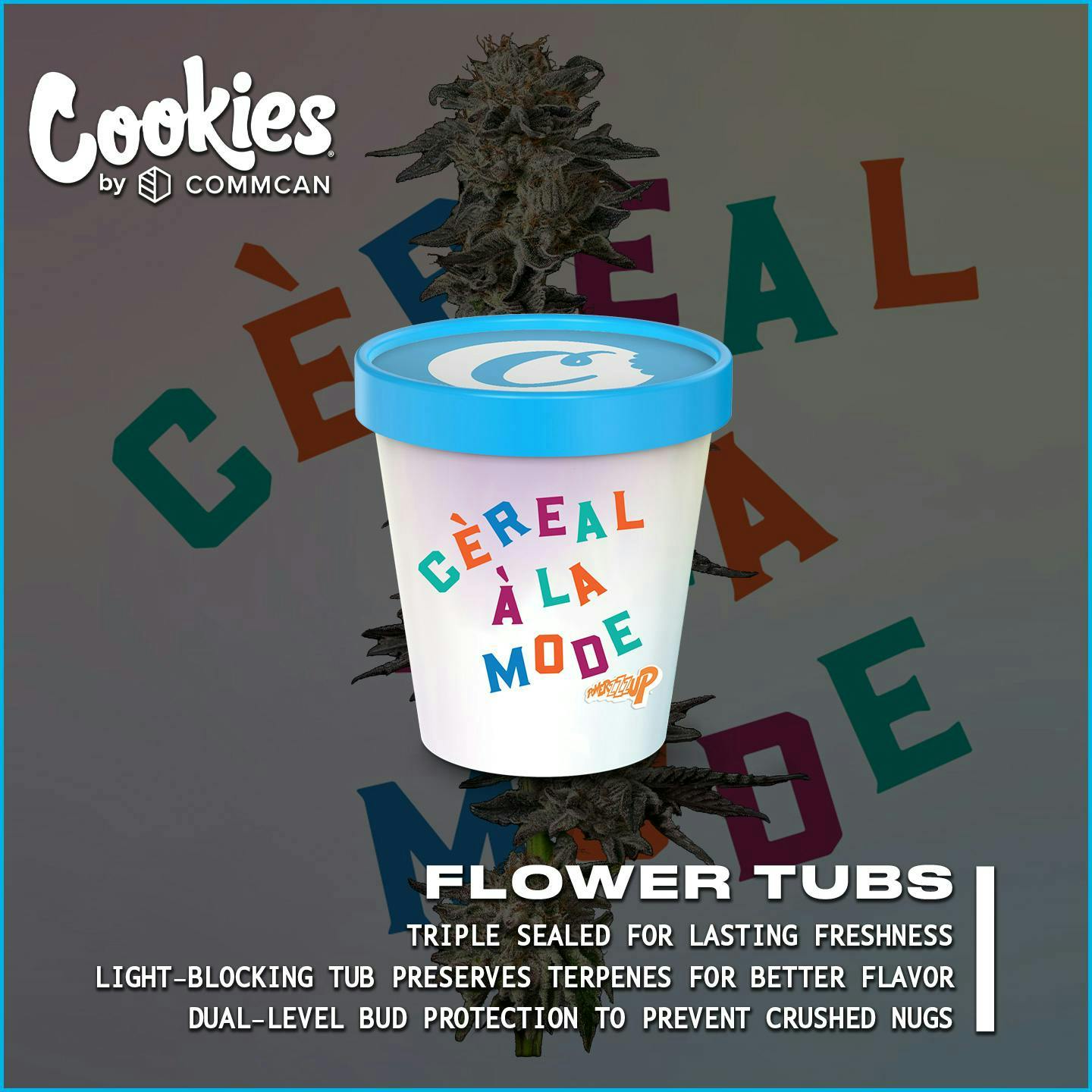 Photograph of product: Cereal A La Mode Flower Tub