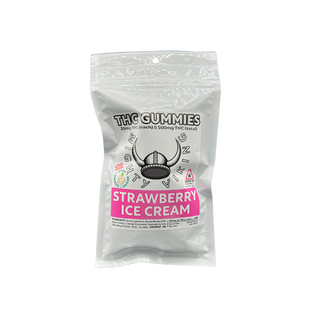 Photograph of product: 25MG Strawberry Ice Cream TH-oui Gummies