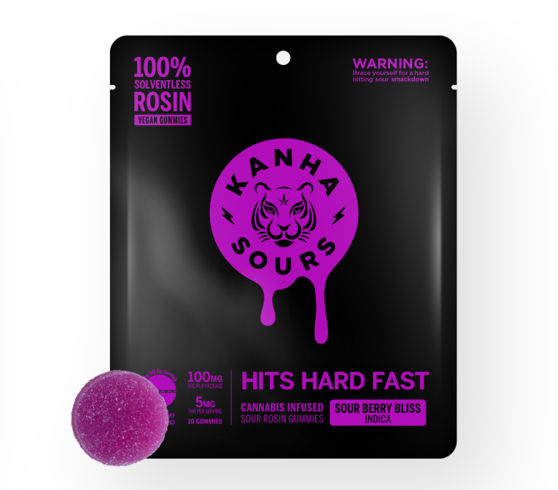 Photograph of product: Sour Berry Bliss | 100mg | Vegan Rosin Gummies