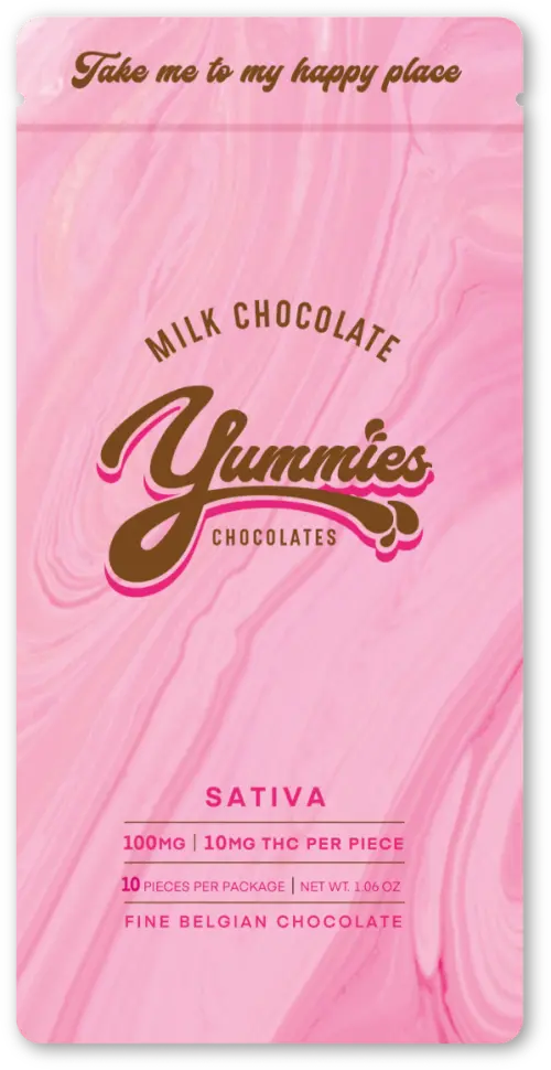 Photograph of product: Milk Chocolate Oui'd Pieces 100mg
