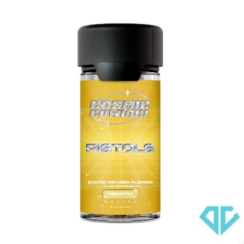 Photograph of product: Cosmic Cowboy - Pistols Pineapple Infused Pre-Rolls .5g 5 Pack