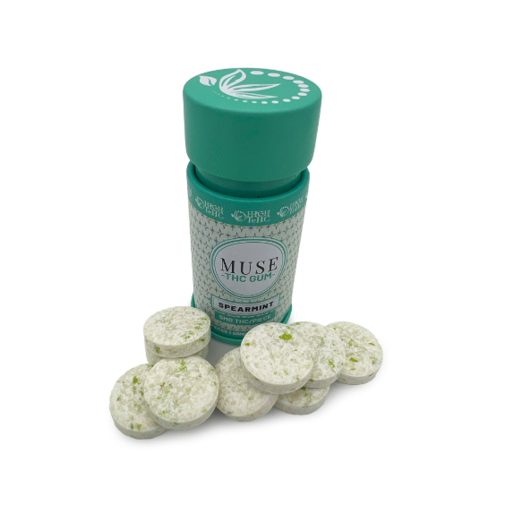 Photograph of product: High TeHC 50mg Muse TH-oui Gum - Spearmint