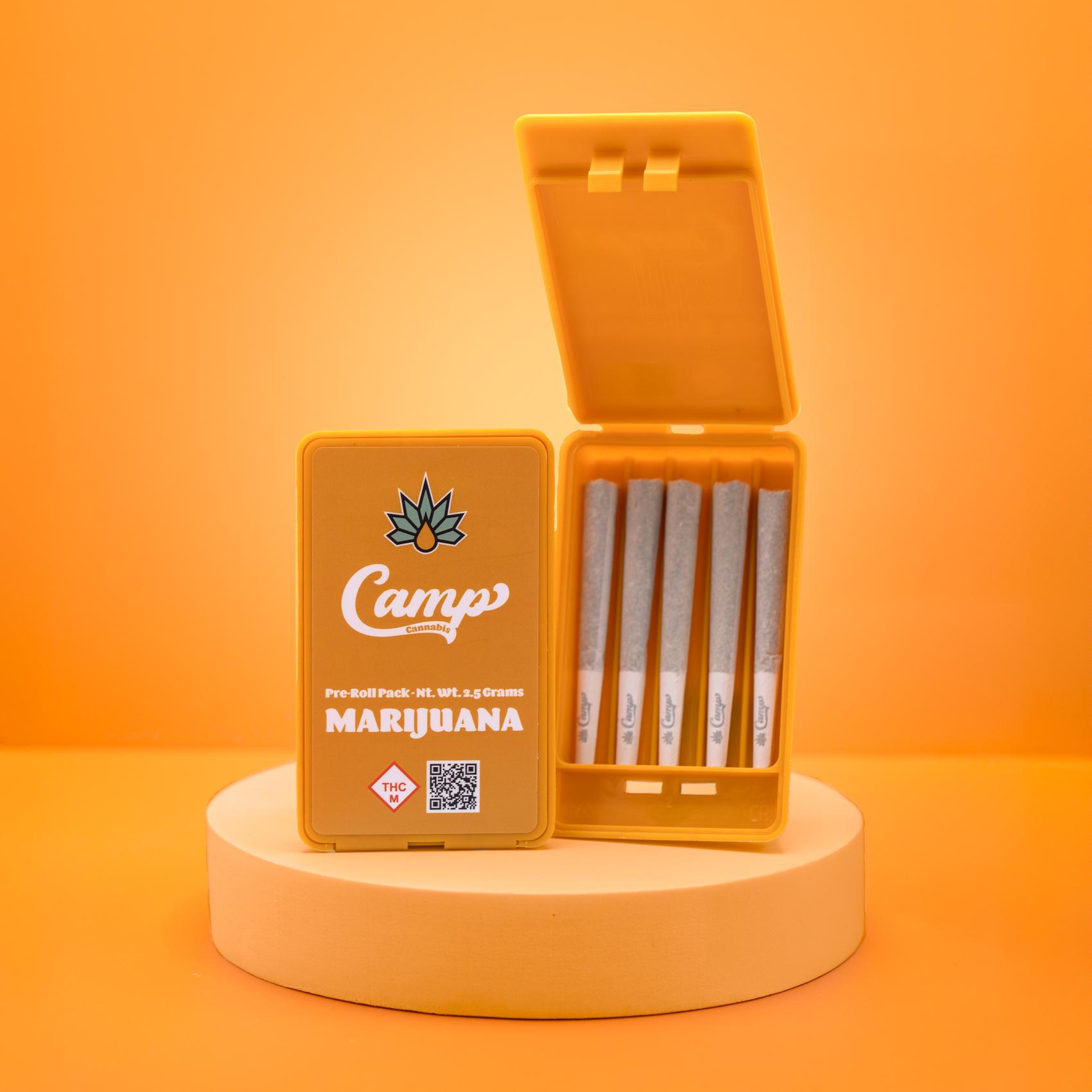 Photograph of product: CAMP 0.5G SUGAR HIGH PRE-ROLL 5PK