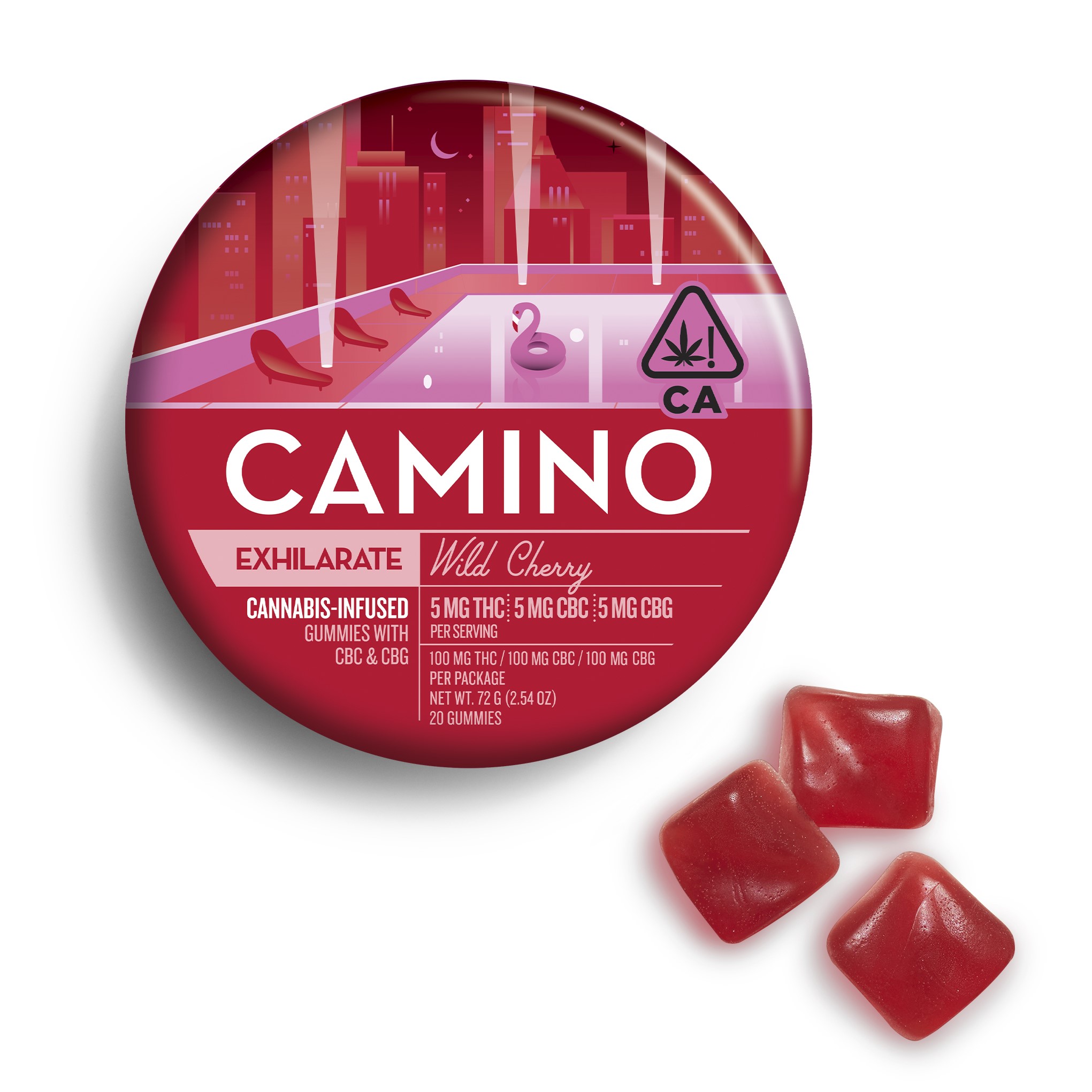 Photograph of product: WILD CHERRY - 100MG THC | 100MG CBC | 100MG CBG