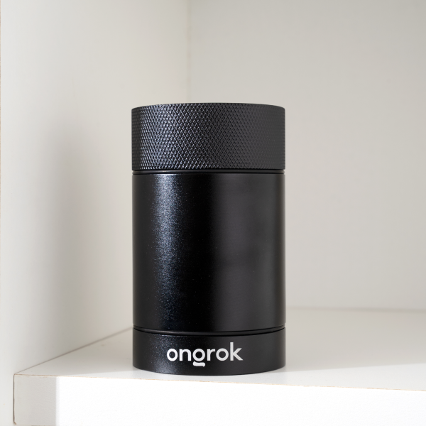 Photograph of product: Aluminum Storage Jar | Black