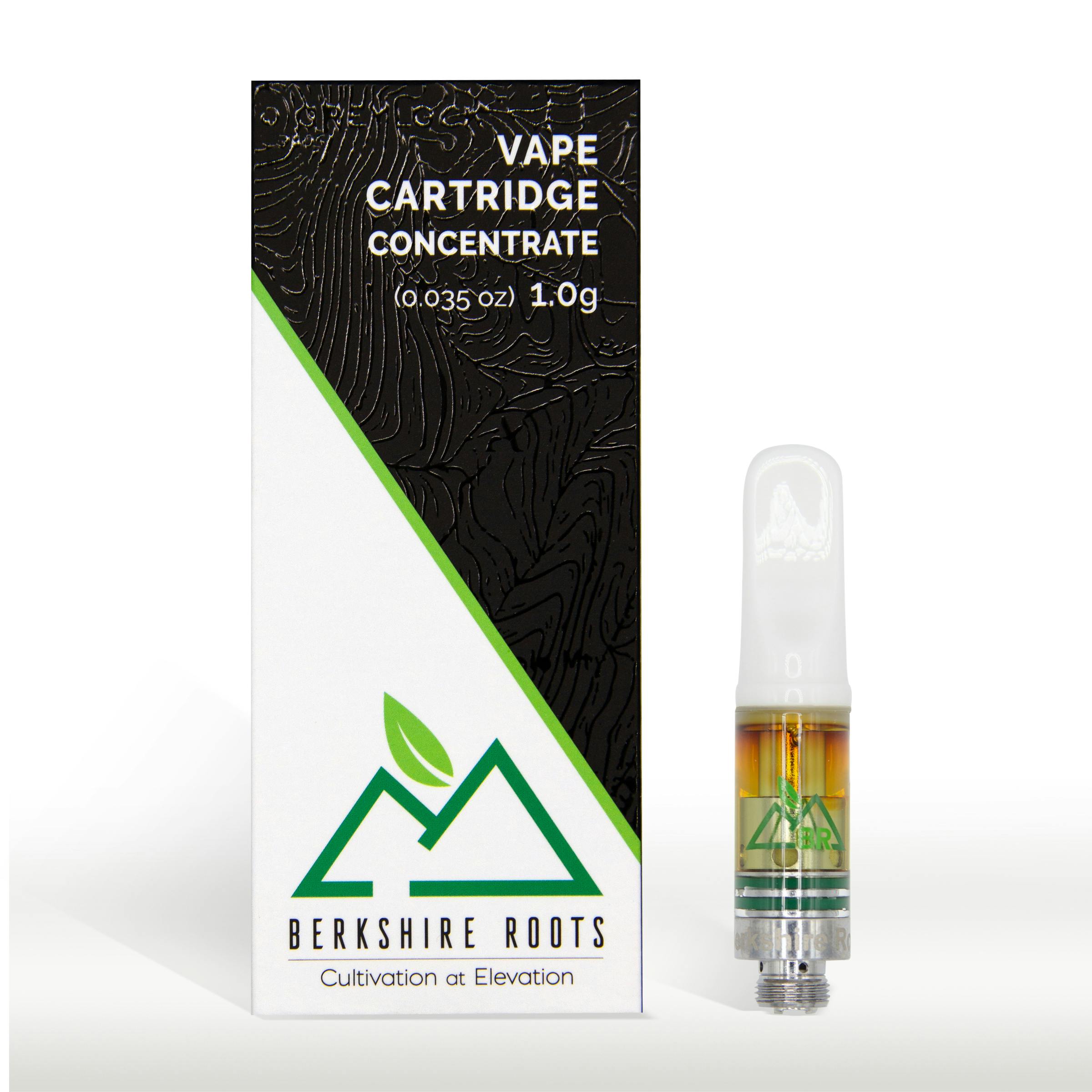 Photograph of product: Spunzleberry Sugar (S) - 1g 1:1 (TH-oui:CBD) Vape Cart - Berkshire Roots