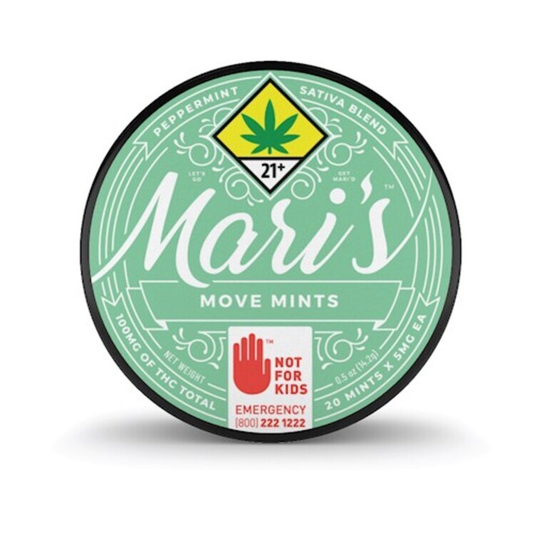 Photograph of product: NWCS - Mari's Mints - Peppermint Oui'd Move Mints 20pk