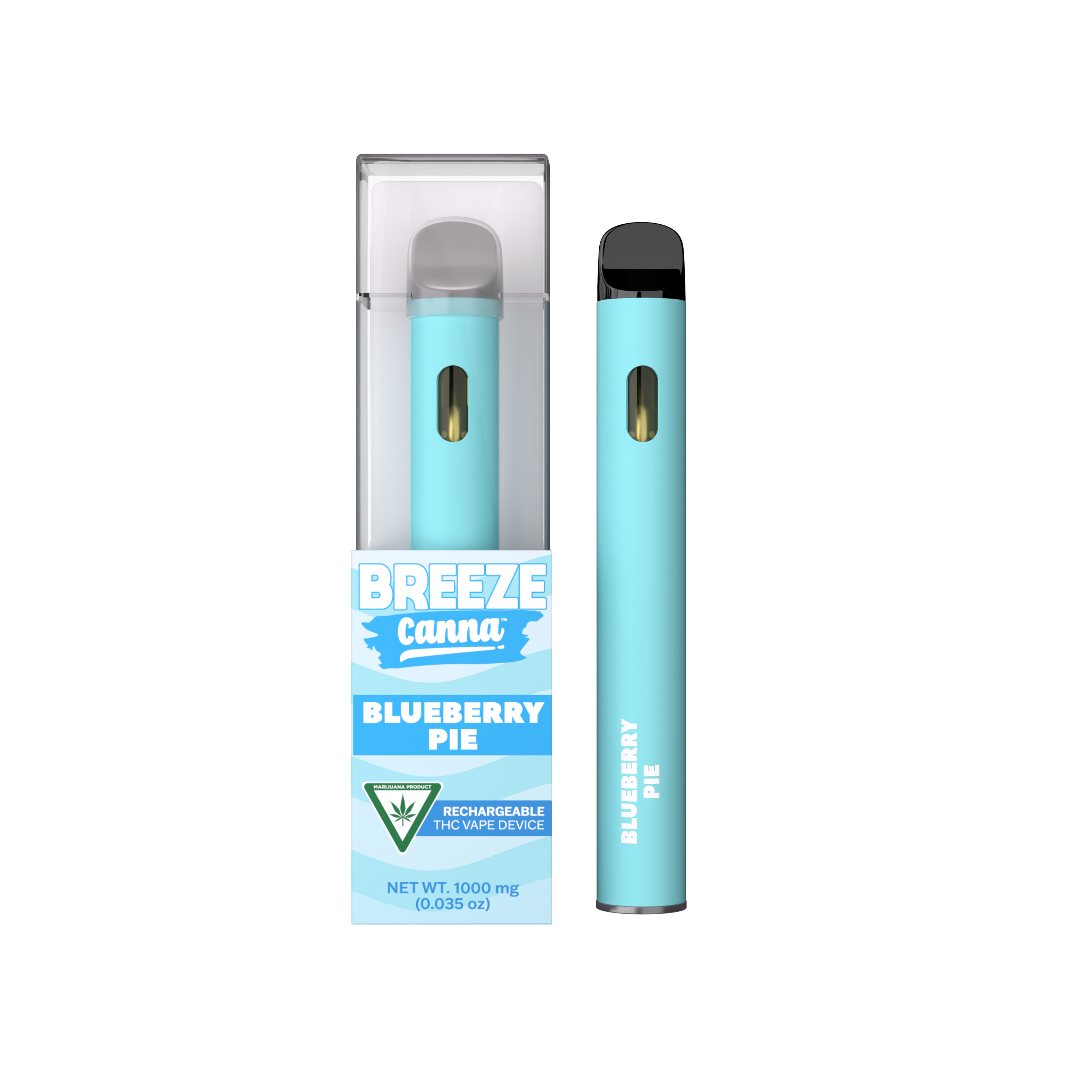 Photograph of product: BREEZE | Disposable Vape | Blueberry Pie | 1g