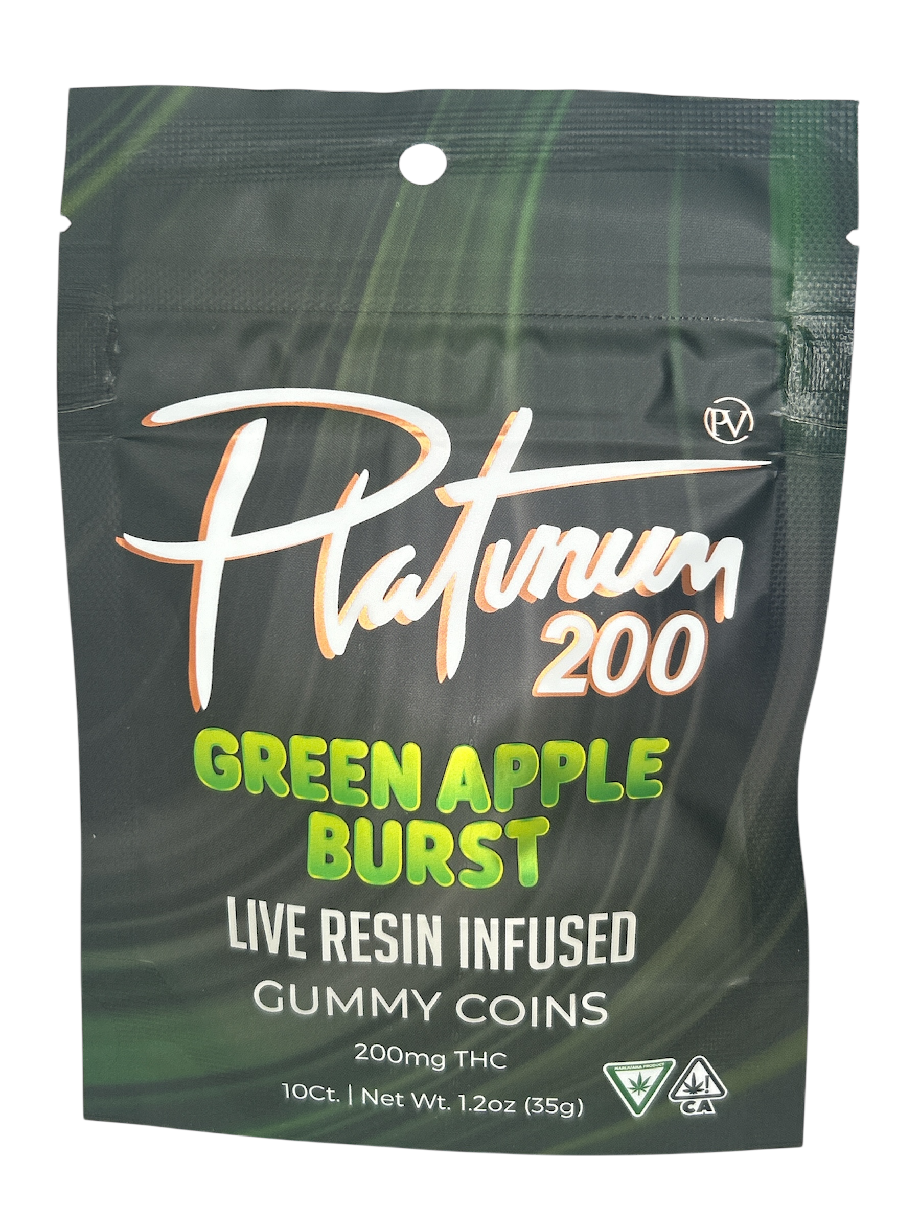 Photograph of product: Green Apple Burst | 200mg Live Resin Coins