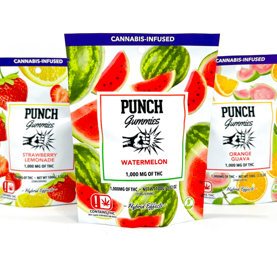 Photograph of product: [Punch] TH-oui Gummies -100mg - Orange Guava (H) - 