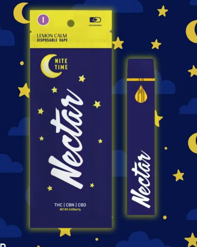 Photograph of product: Nectar | Nite Time Lemon Calm | 1g Disposable Vape