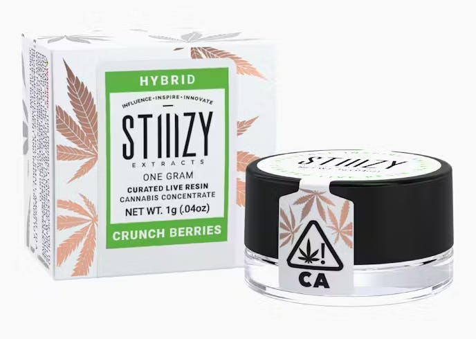 Photograph of product: CRUNCH BERRIES | 1G CURATED LIVE RESIN SAUCE | HYBRID | STIIIZY