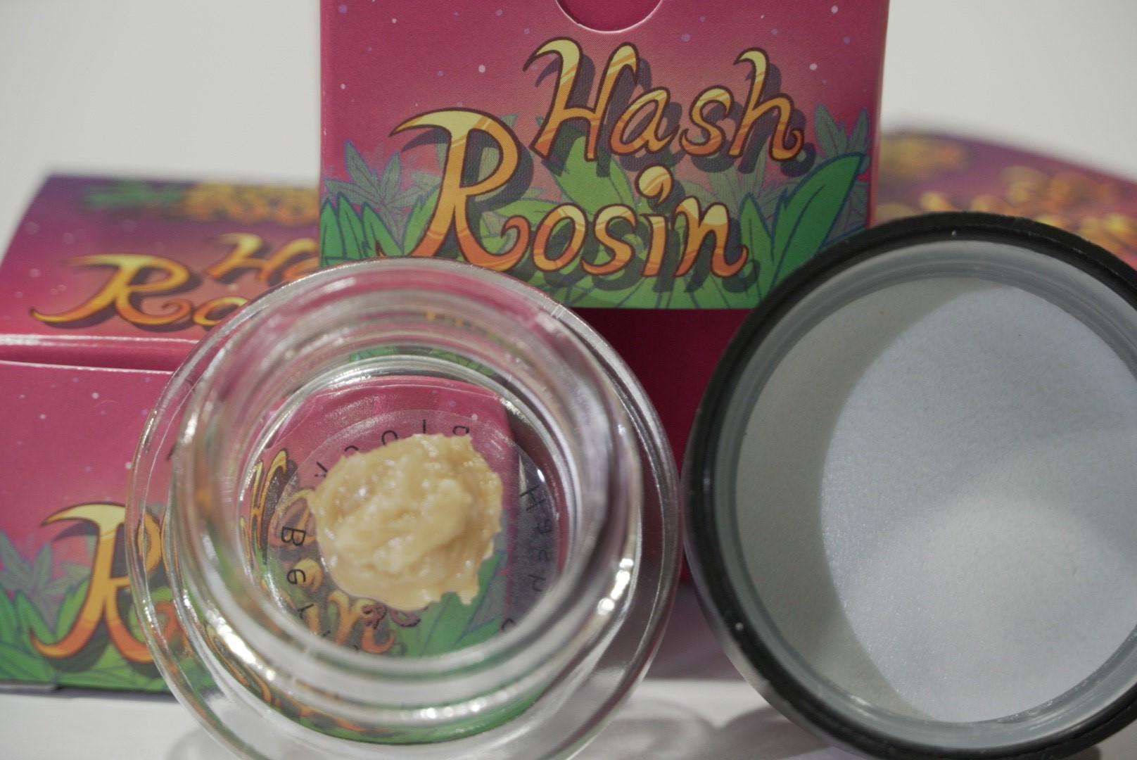 Photograph of product: Concentrate - Rooted and Zooted - LA Kush Cake - (au chocolat Rosin) - (Oui'd Hybrid) - 78.38% TH-oui