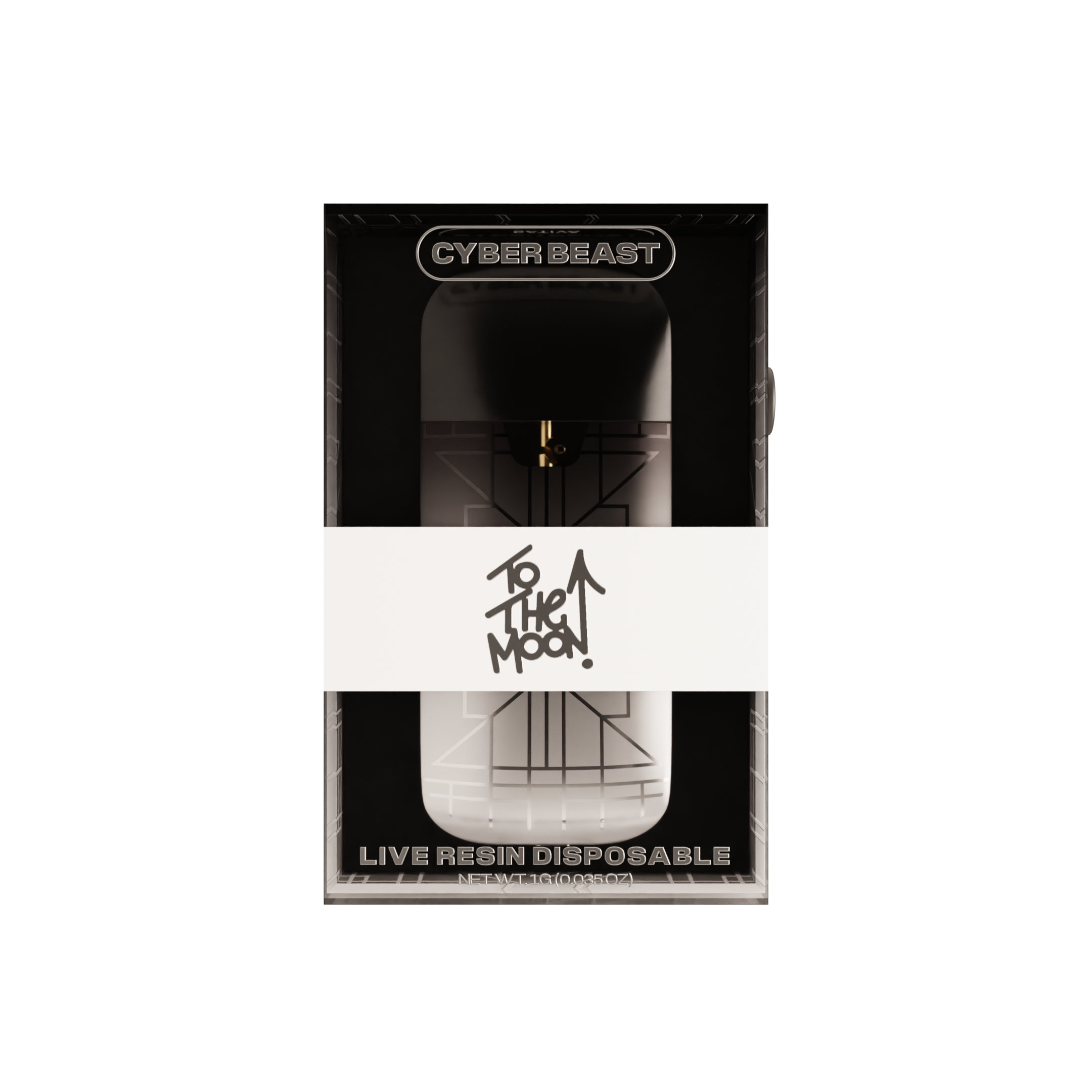 Photograph of product: TO THE MOON | CYBER BEAST | LIVE RESIN DISPOSABLE | 1G