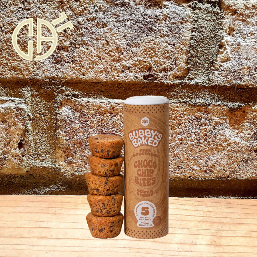 Photograph of product: Bubby's | Choco Chip Bites 10mg - 5pk | 50mg