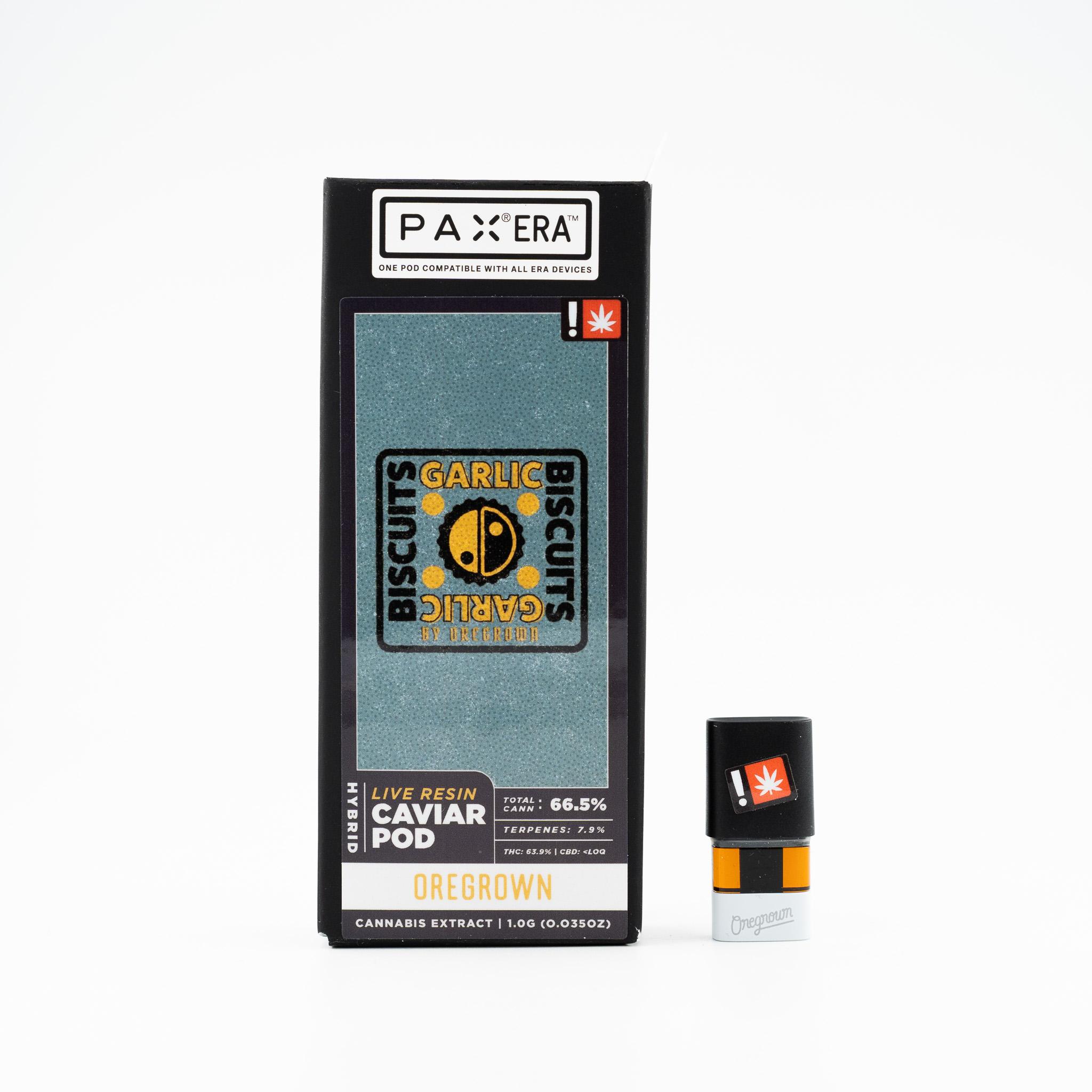 Photograph of product: Oregrown - Garlic Biscuits - PAX Pod