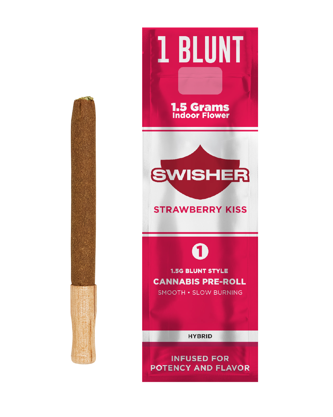 Photograph of product: Strawberry Kiss | 1.5G Infused Blunt