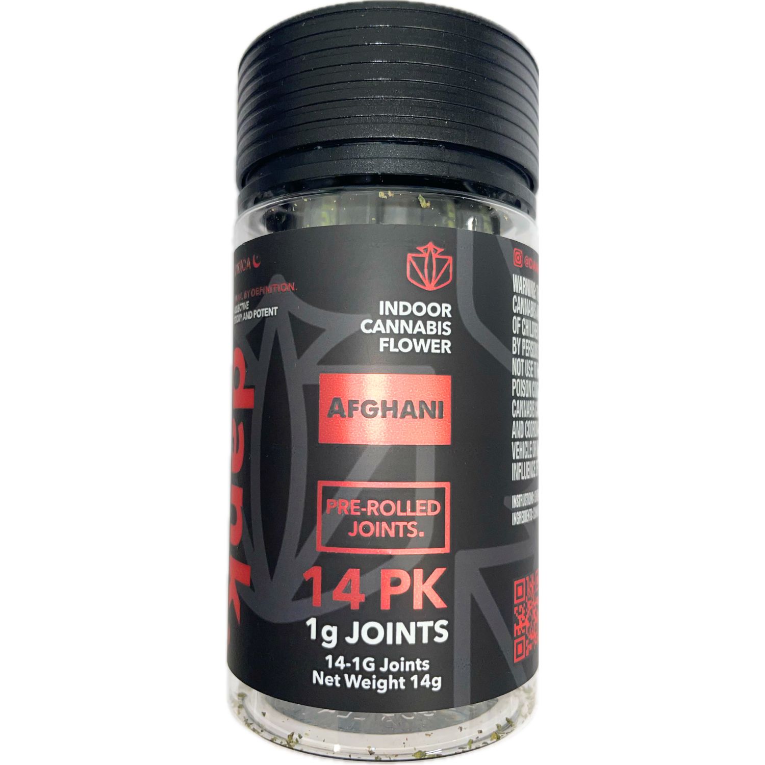 Photograph of product: Afghani Pre Roll | 14 Pack
