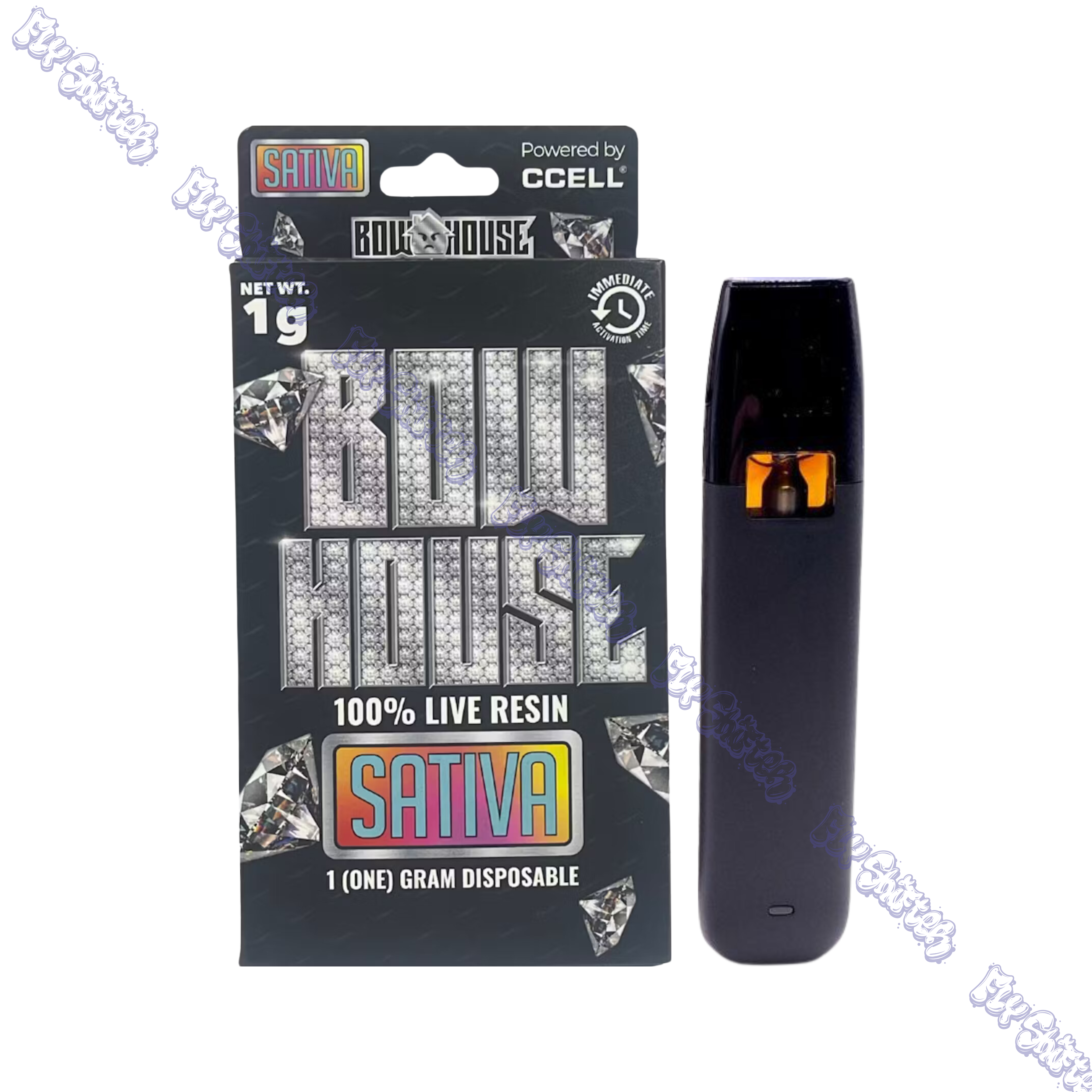 Photograph of product: Bow House Orange Cream Pop Live Resin Disposable 1g