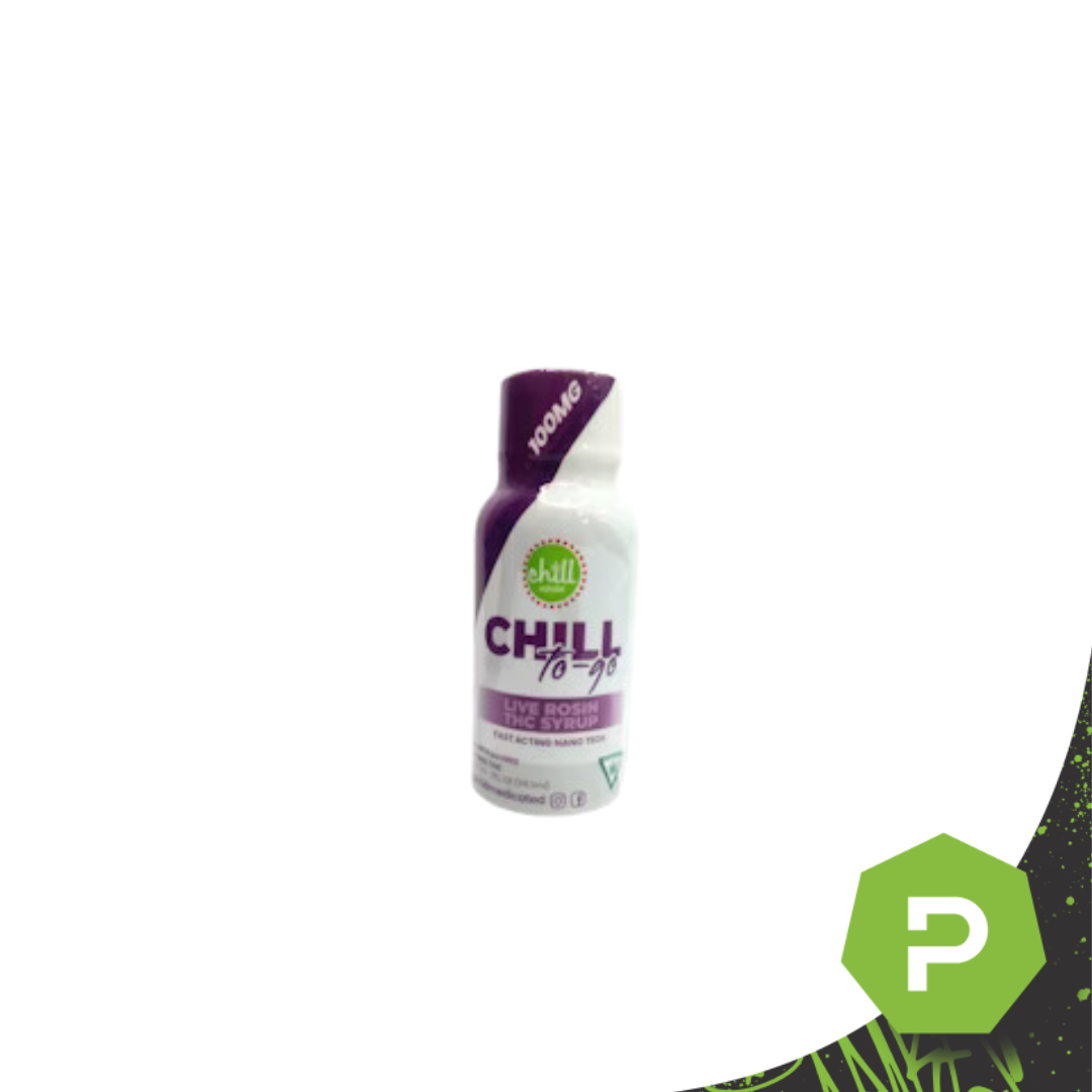 Photograph of product: Chill Medicated | On The Go 100mg Syrup | Grape